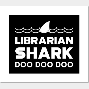 Librarian Shark doo doo doo Posters and Art